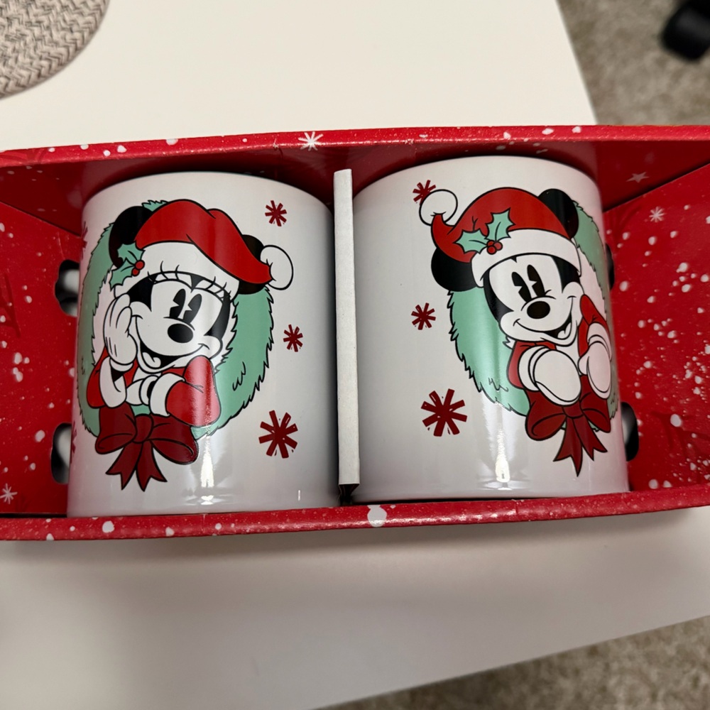 Disney Mickey Mouse Mug Duo - Red and Green